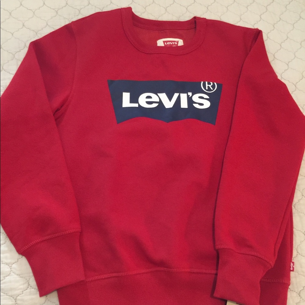 Levi’s red boys thermal sweatshirt size 8-10